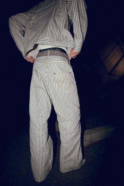 Pinstripe Jeans
